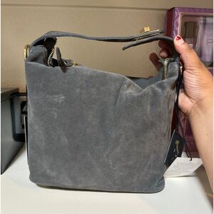 🍒⚡️Sold 🍒⚡️Viral Claudia Firenze Italian Genuine Leather Suede Bag